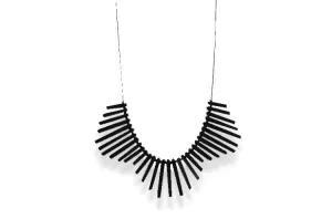 Black PVC Collar Necklace