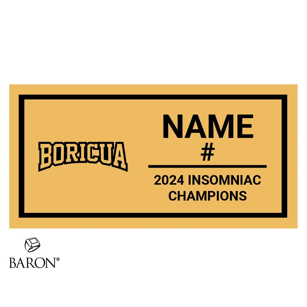 Boricua Softball 2024 Championship Black Standard Window Ring Box