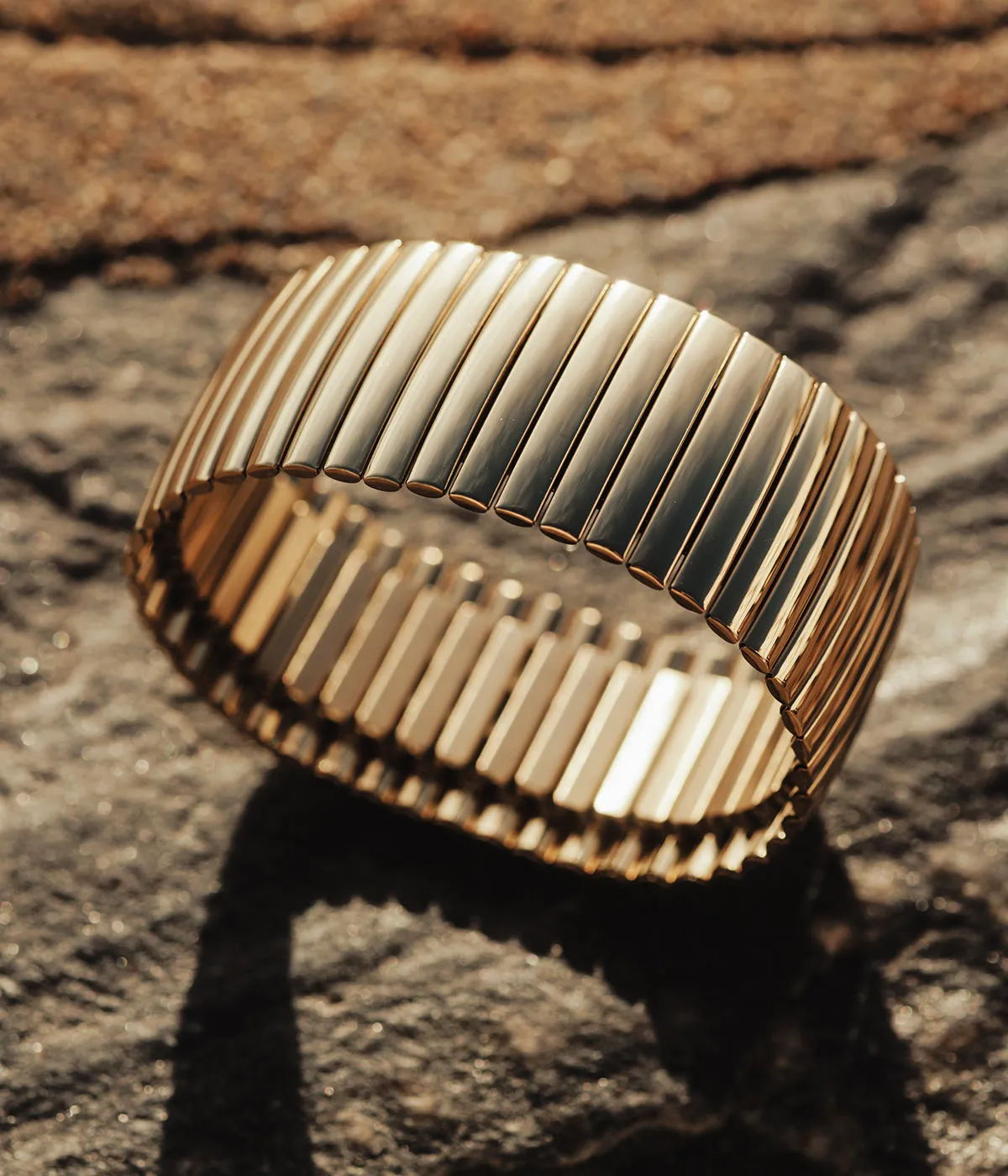 Bracelet Jonc Wilona (Acier doré)