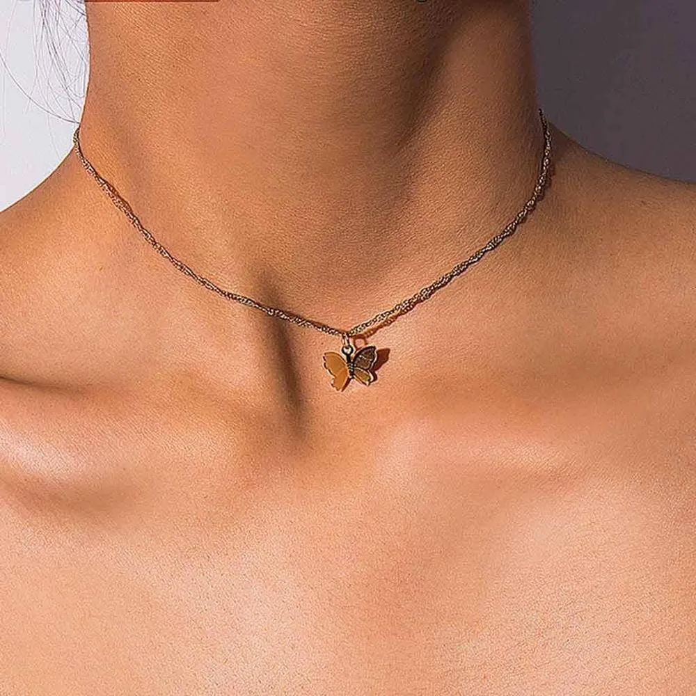 Butterfly Minimalist Necklace