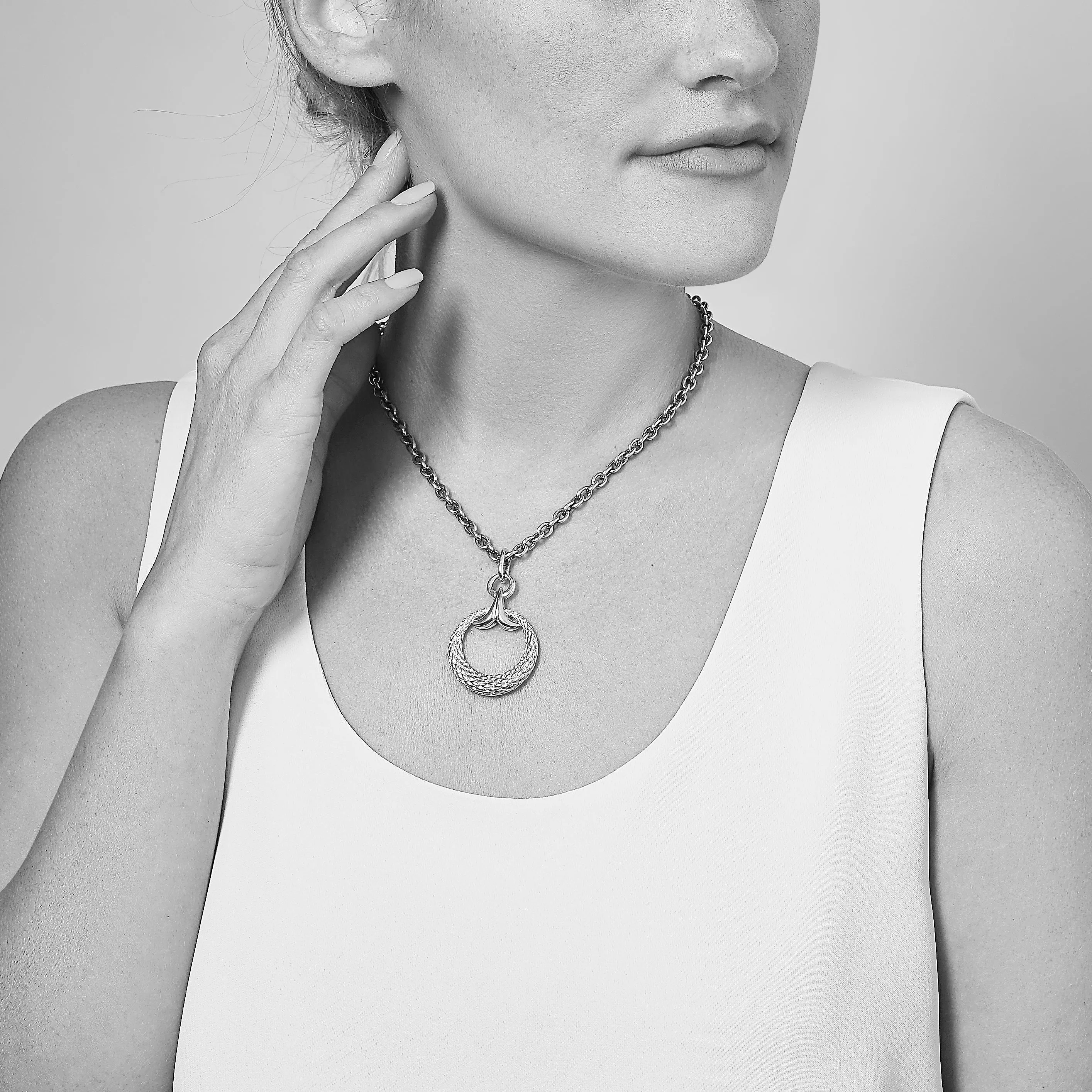 Capulet Pendant - Two Tone Gold   Silver