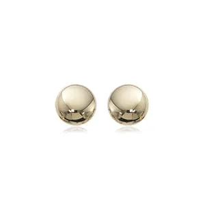Carla 14K Yellow Gold 5mm Flat Ball Stud
