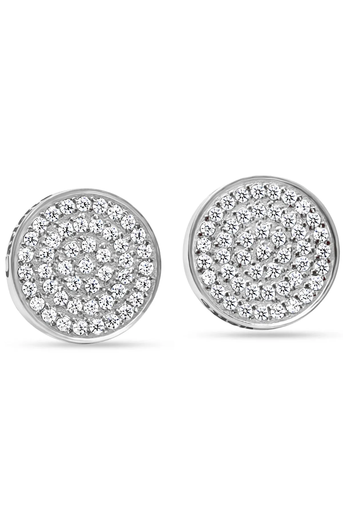 Carlette Glamour Collection Irrestibible earrings, Cubic Zirconia Stone, Stainless Steel, Rose Gold & Rhodium Plated, Swiss Innovation, Modular, Combine, Necklace & Bracelet