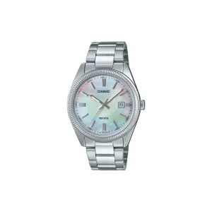 Casio Men Analog Watch MTP-1302DS-7AV Silver Stainless Steel Strap