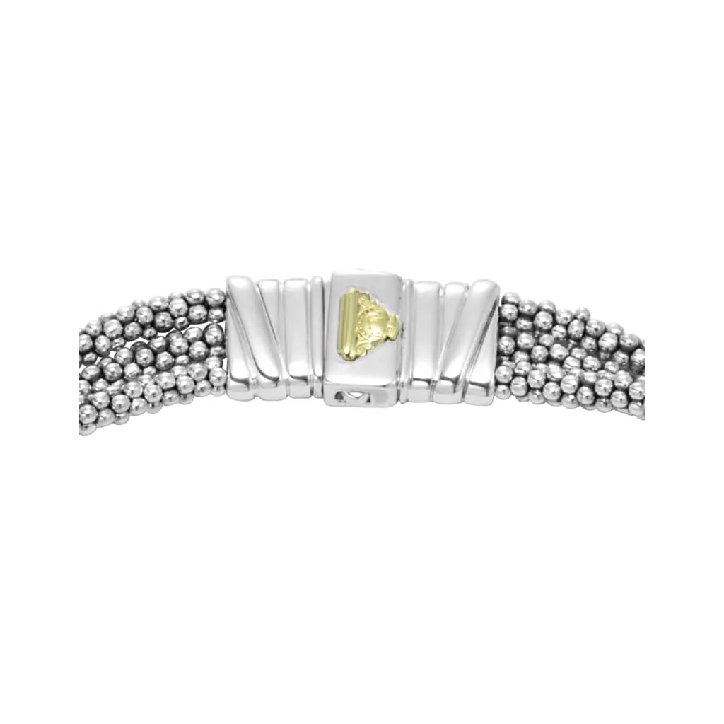 Caviar Lux Statement Two-Tone Caviar Diamond Necklace