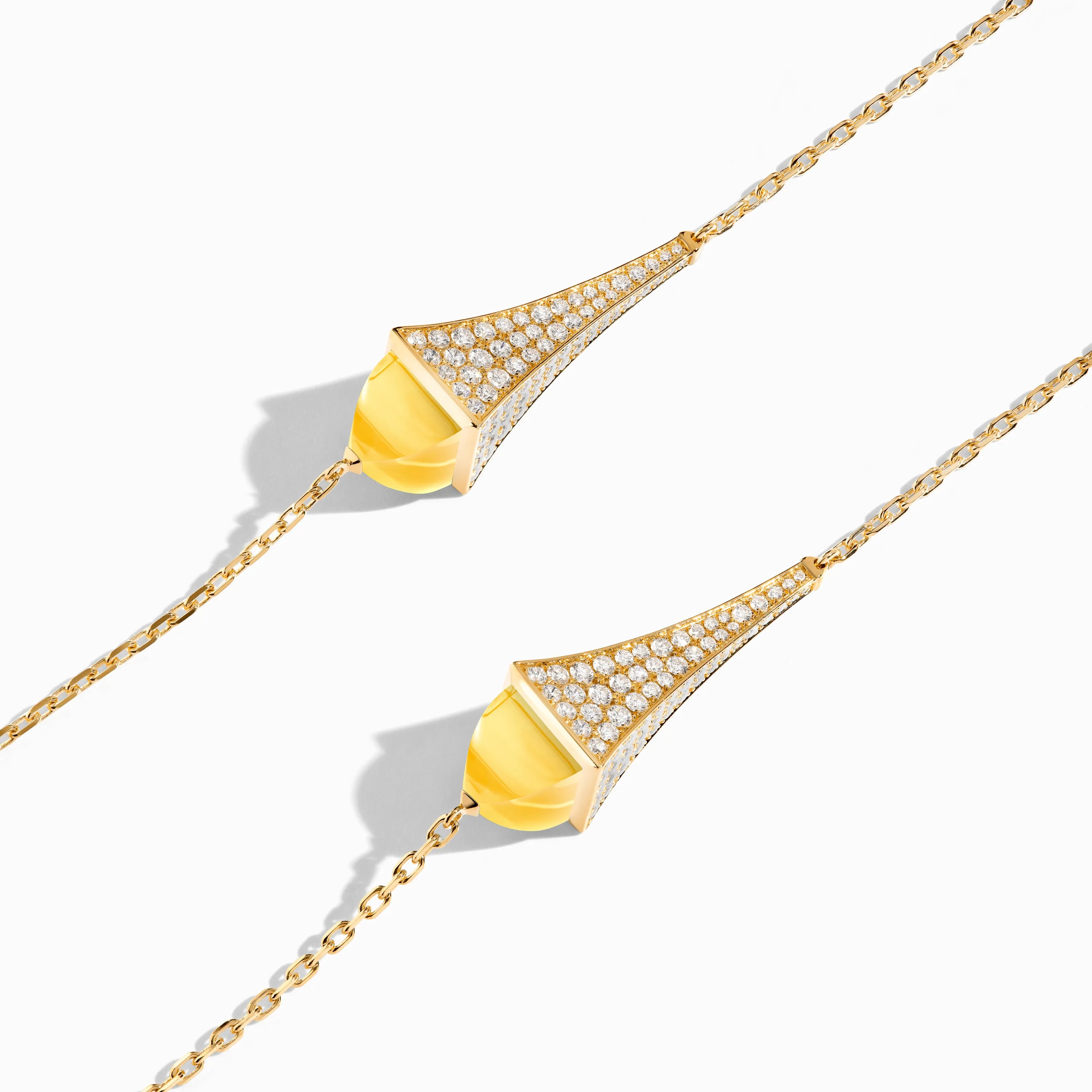 Cleo Luxe Long Chain Diamond Necklace