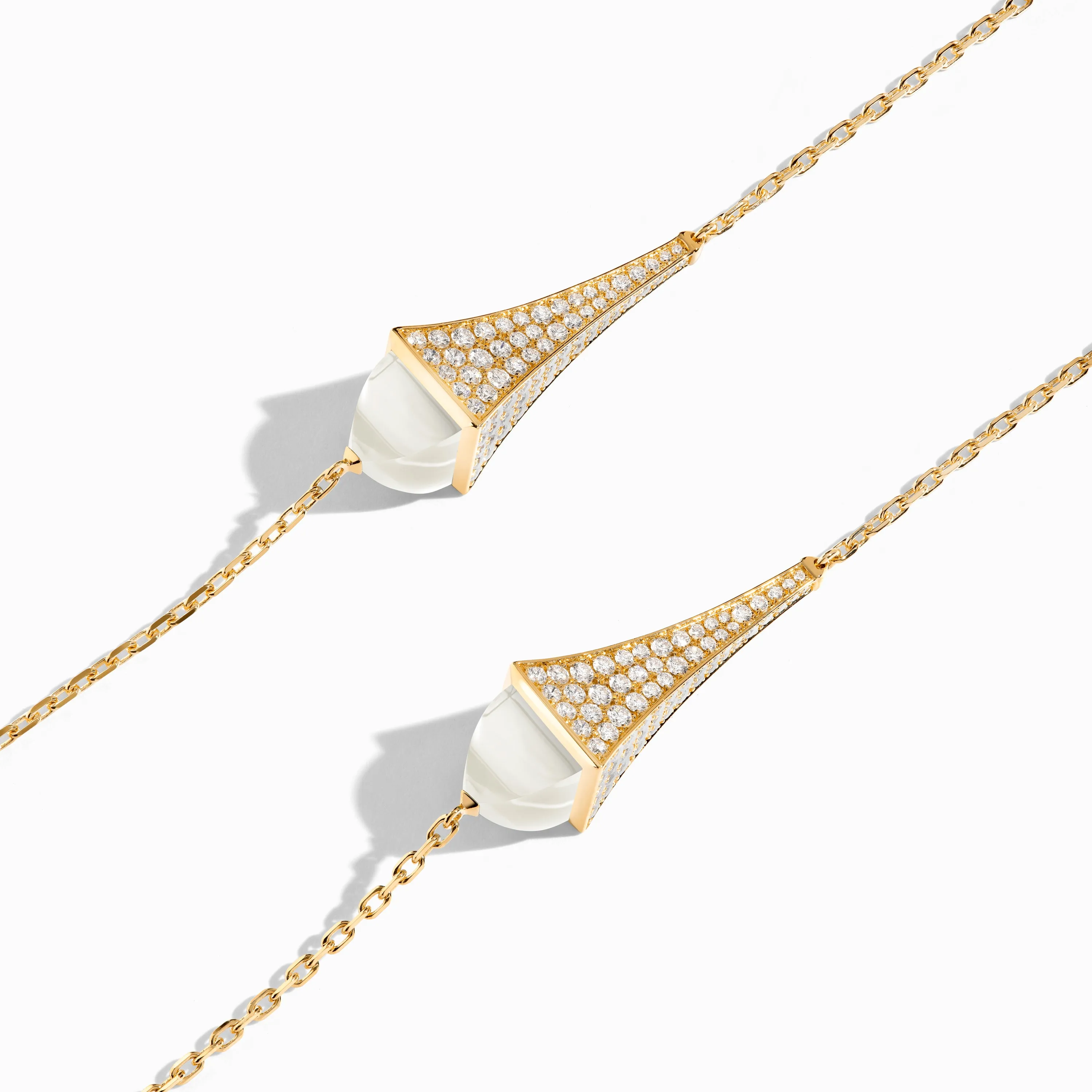 Cleo Luxe Long Chain Diamond Necklace