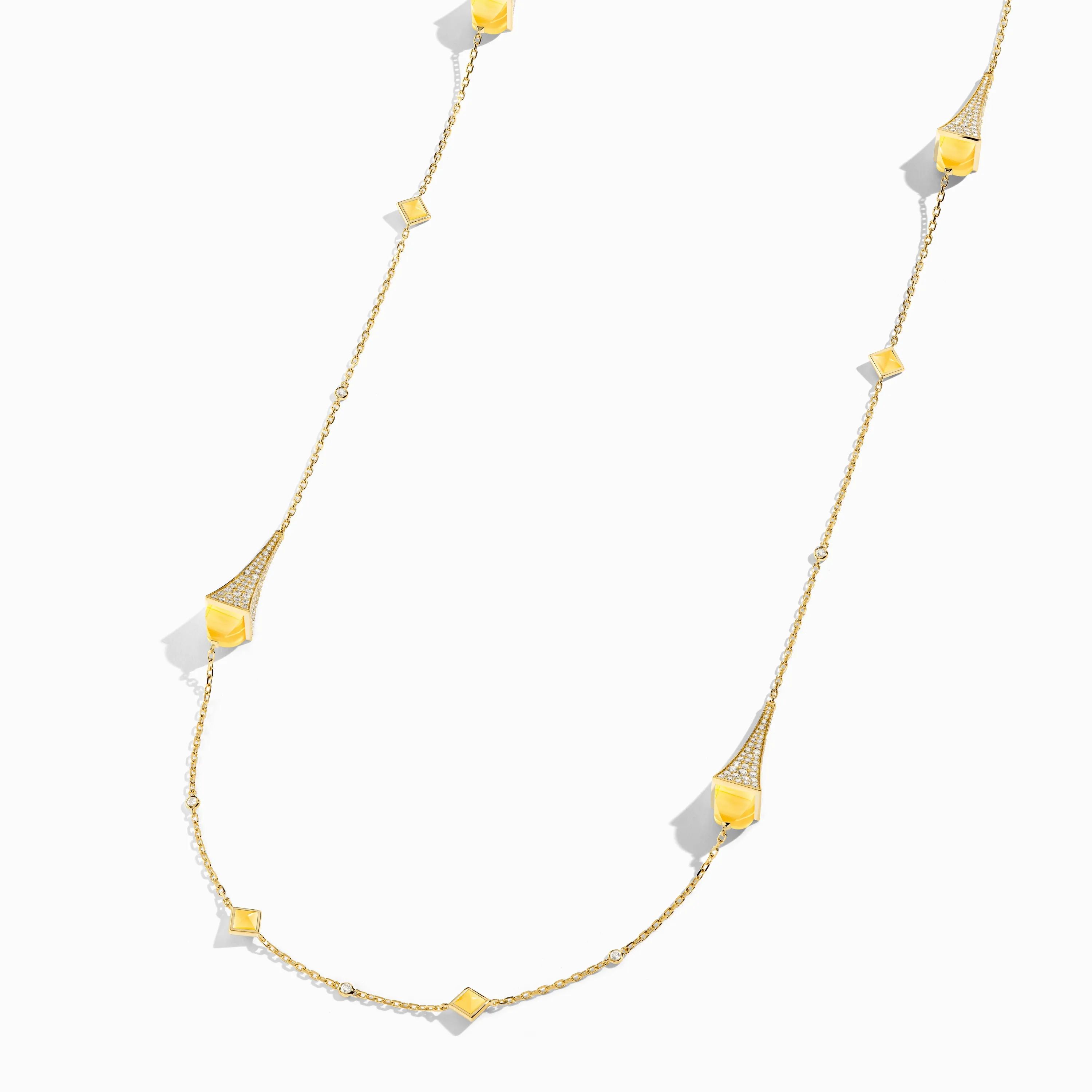Cleo Luxe Long Chain Diamond Necklace