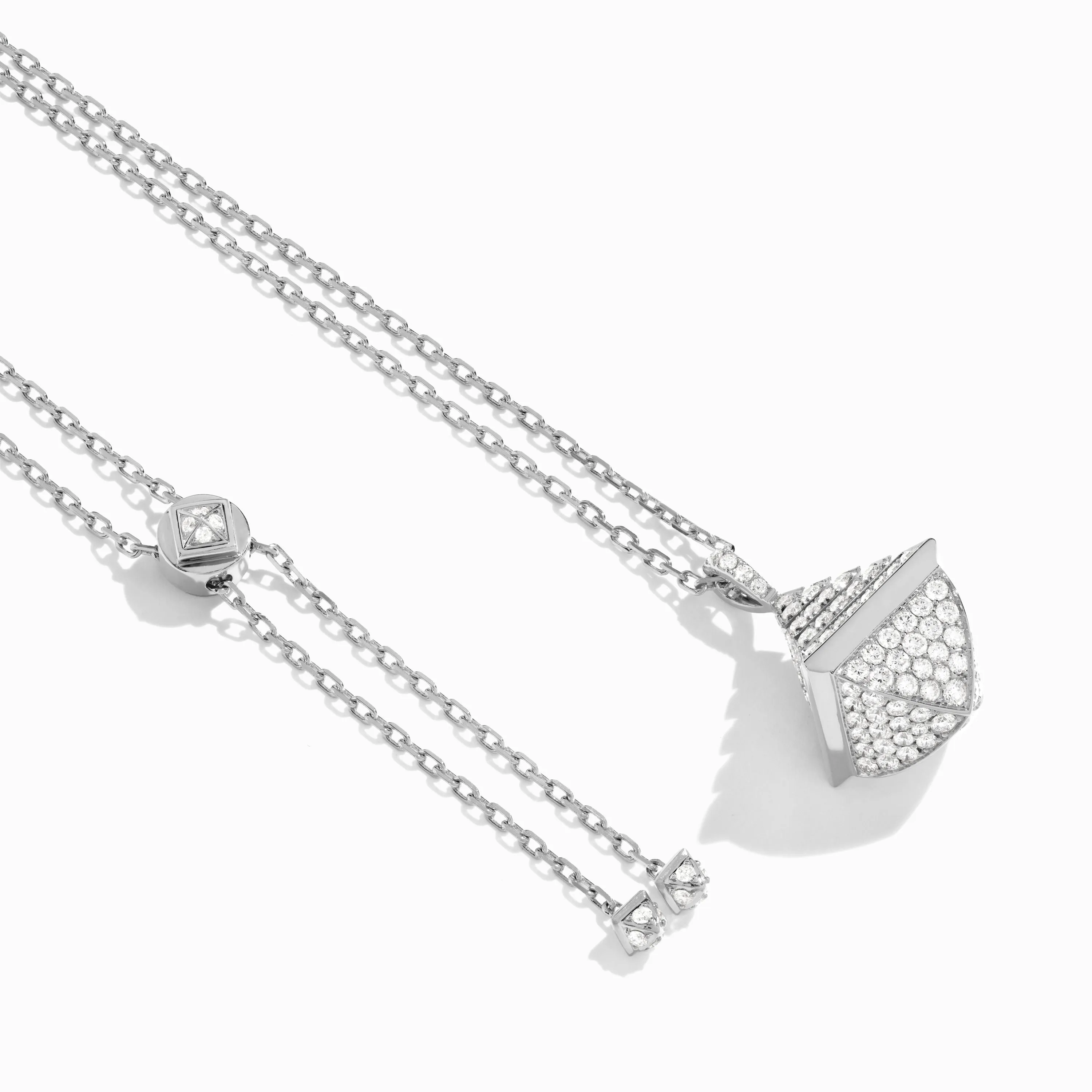 Cleo Rev Midi Full Diamond Pendant