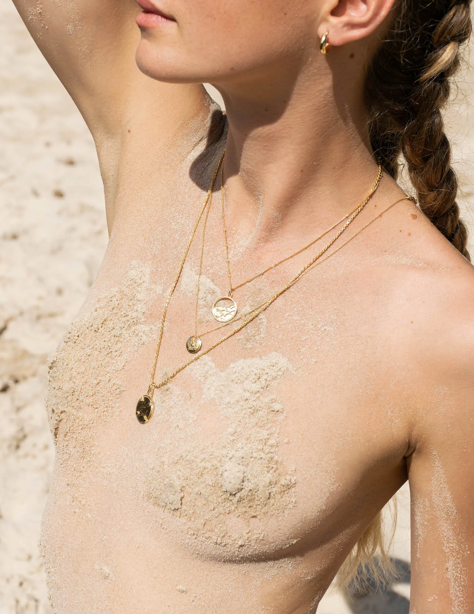 Club Soleil Rope Necklace <br> Gold Vermeil