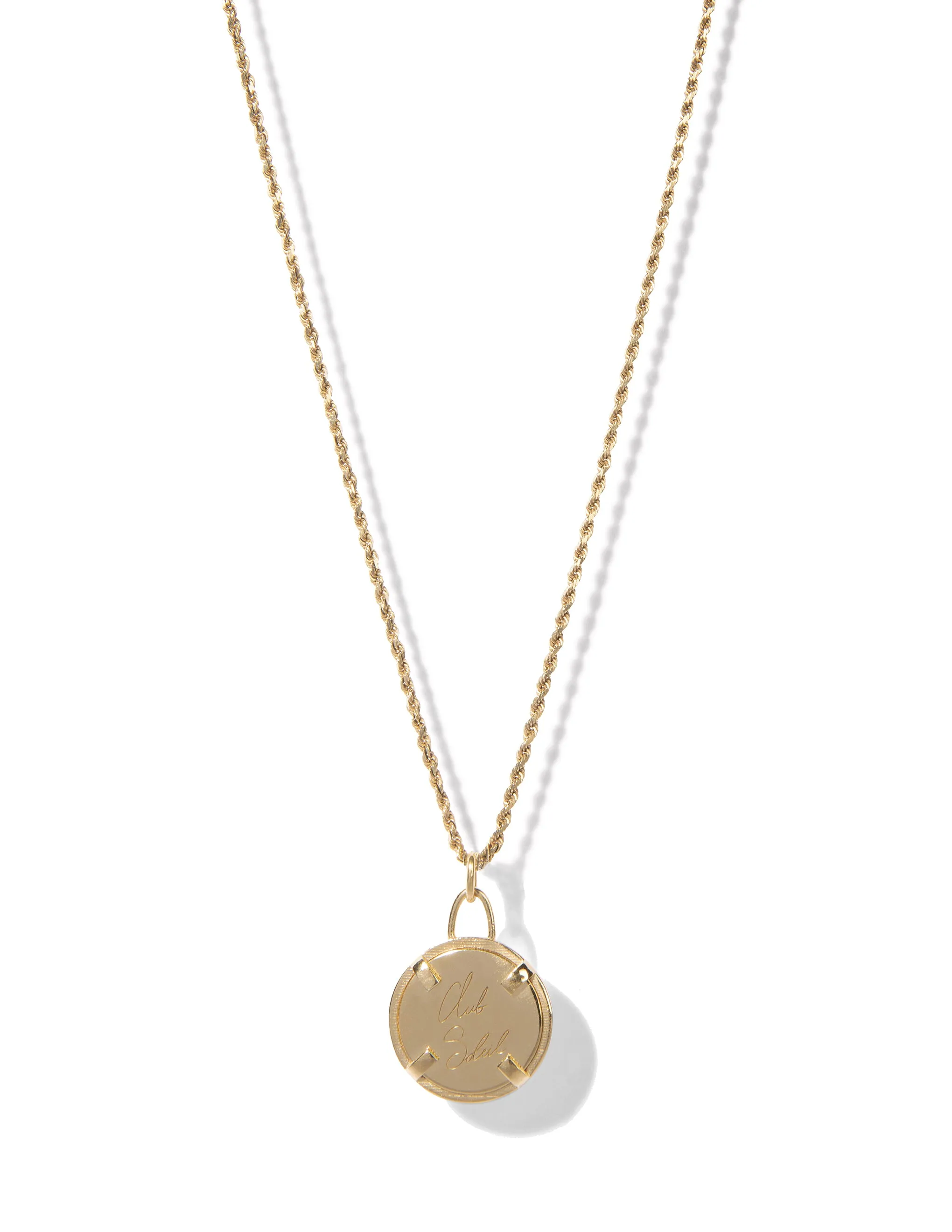 Club Soleil Rope Necklace <br> Gold Vermeil