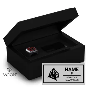 Concordia University Hall of Fame Championship Black Standard Window Ring Box