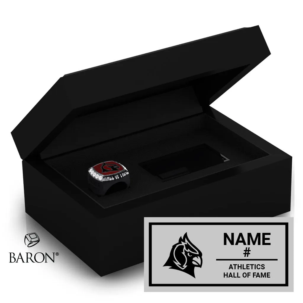 Concordia University Hall of Fame Championship Black Standard Window Ring Box