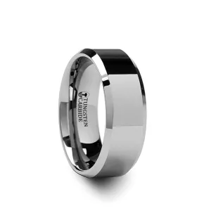 Corinthian Beveled Tungsten Carbide Band