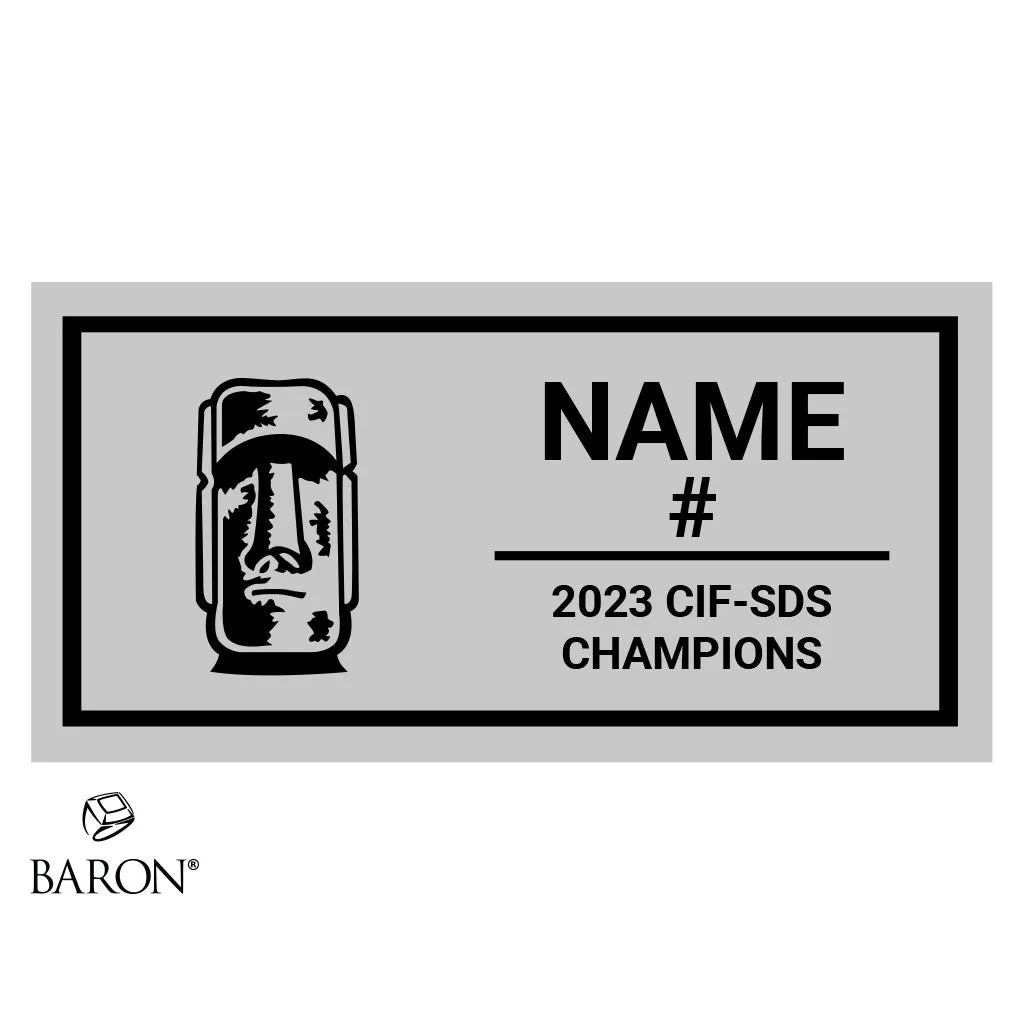 Coronado High School Boys Water Polo 2023 Championship Black Standard Window Ring Box