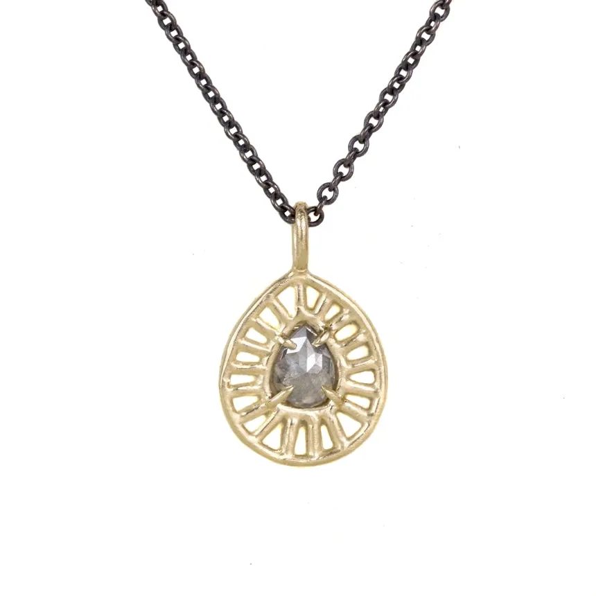 Cosmic Web Teardrop Necklace