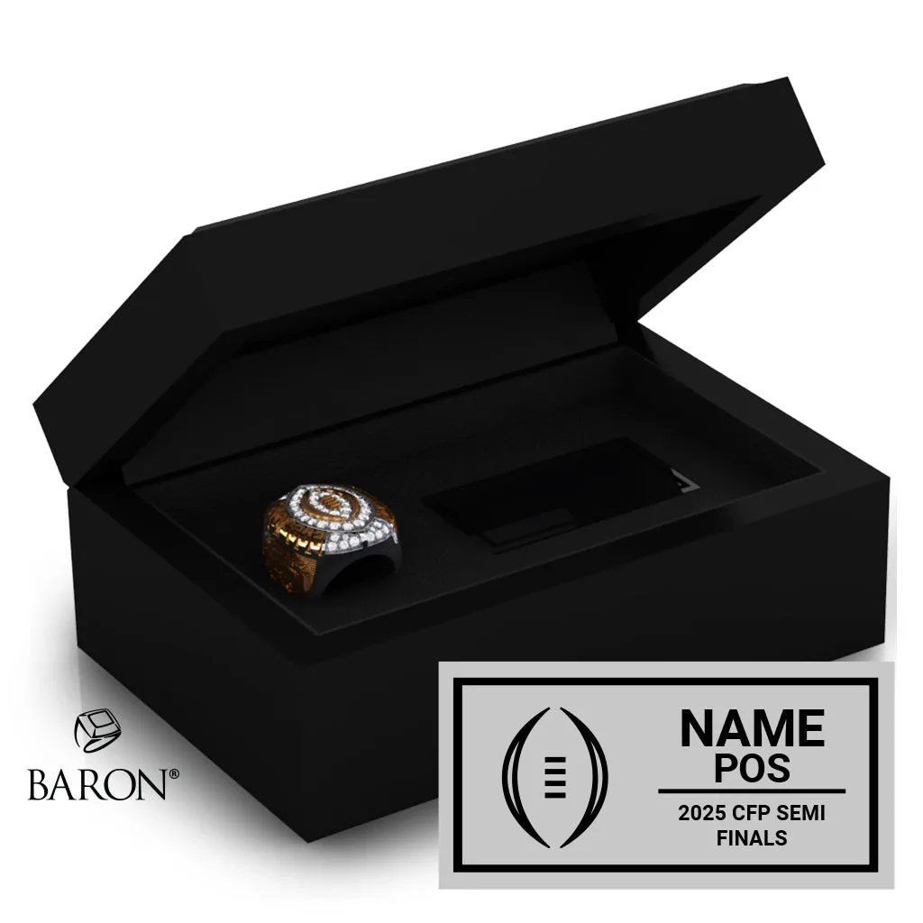 Cotton Bowl Officials 2024 Championship Black Standard Window Ring Box D1.4