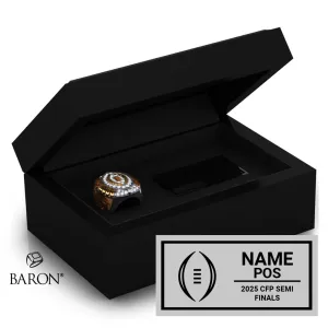Cotton Bowl Officials 2024 Championship Black Standard Window Ring Box D1.4