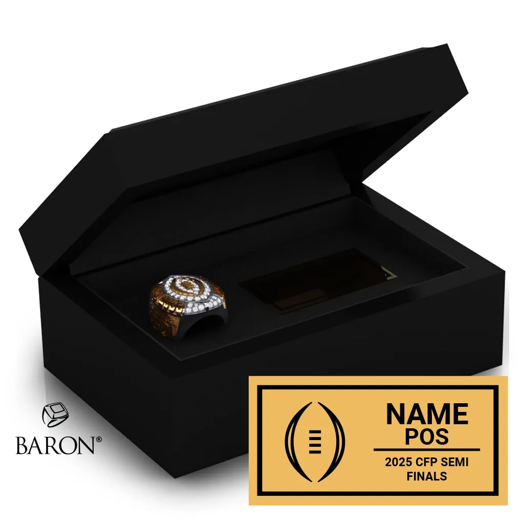 Cotton Bowl Officials 2024 Championship Black Standard Window Ring Box D1.4