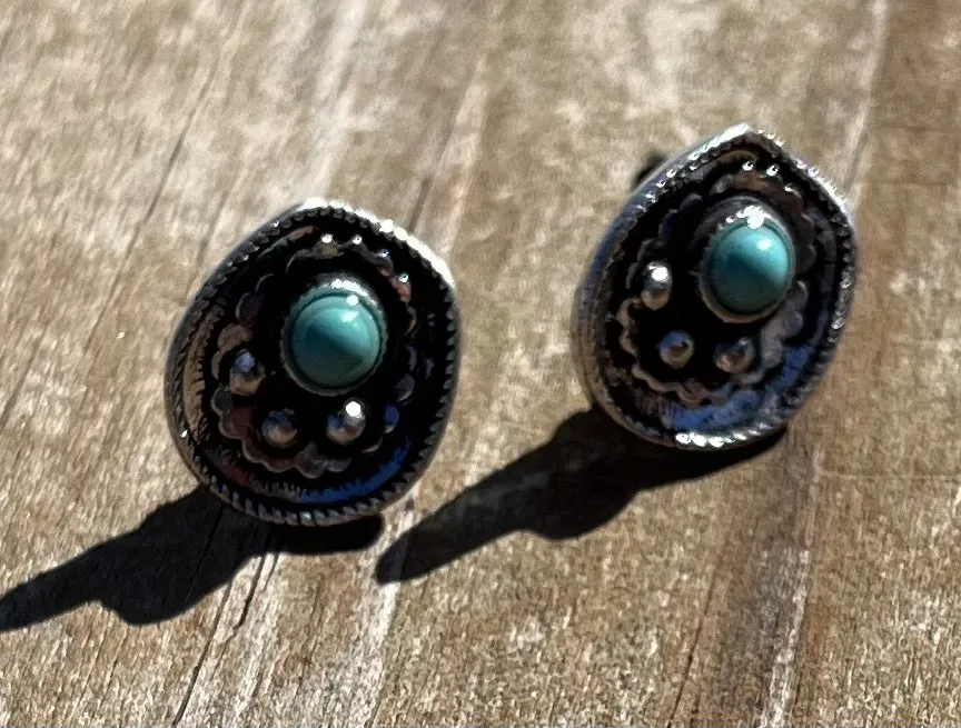 Cowboy Hat Stud Earrings