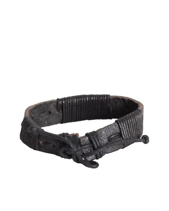 Crucible Men's Stainless Steel Black Bracelet