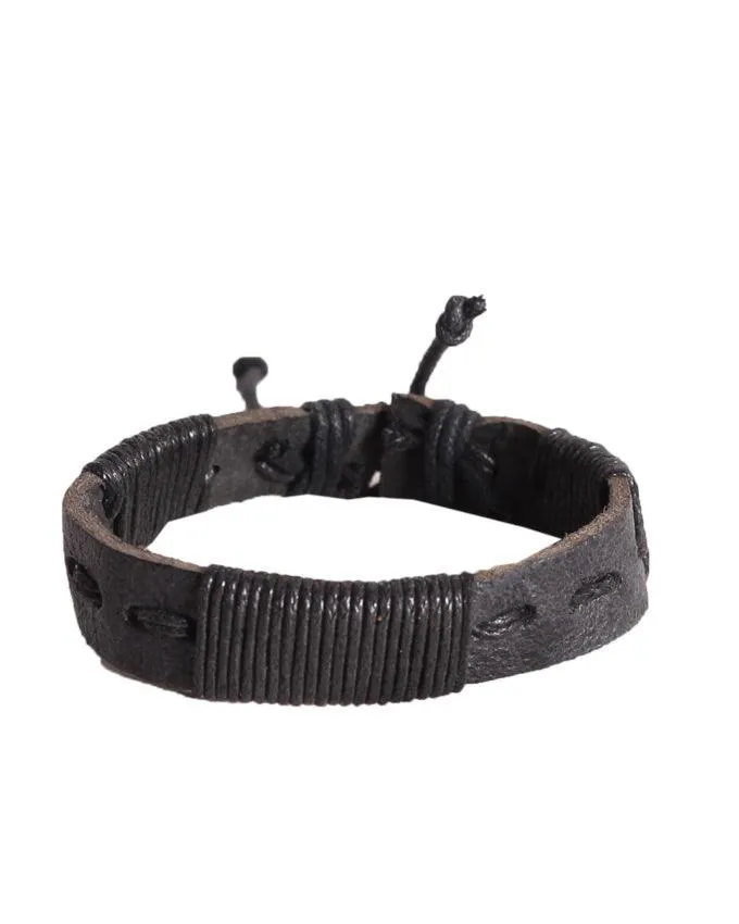 Crucible Men's Stainless Steel Black Bracelet