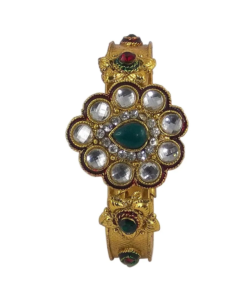 Crystal Charm Gold Plated Bracelet for Girls and Women