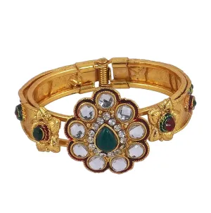 Crystal Charm Gold Plated Bracelet for Girls and Women