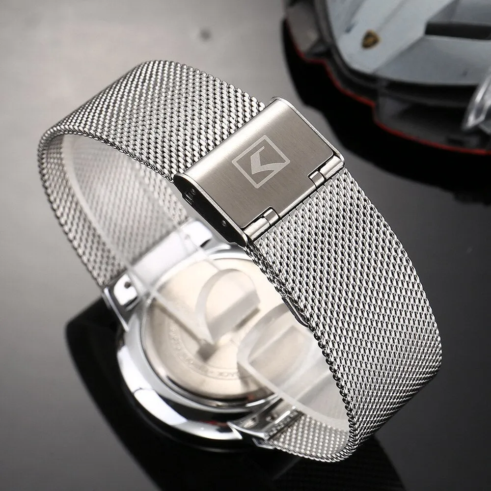 CURREN Fashion Men Watches Quartz-Watch Men Slim Business Wristwatch Luxury Stainless Steel Waterproof Watch Male Clock Analog