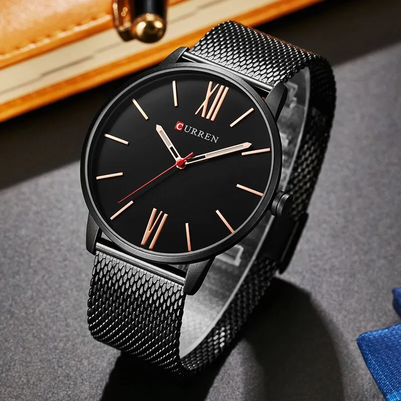 CURREN Fashion Mens Watches Male Top Brand Luxury Quartz Watch Men Casual Slim Waterproof Sport WristWatch Relogio Masculino