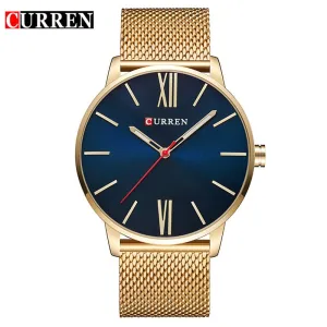 CURREN Fashion Mens Watches Male Top Brand Luxury Quartz Watch Men Casual Slim Waterproof Sport WristWatch Relogio Masculino