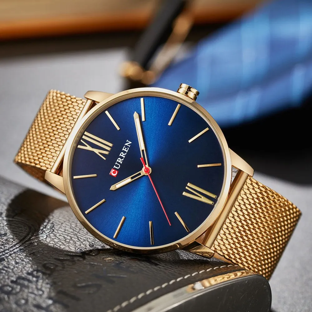 CURREN Fashion Mens Watches Male Top Brand Luxury Quartz Watch Men Casual Slim Waterproof Sport WristWatch Relogio Masculino