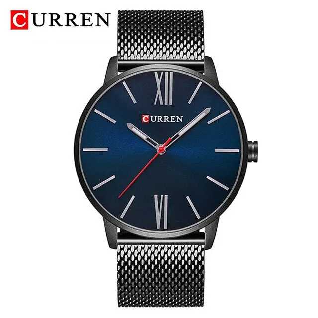 CURREN Fashion Mens Watches Male Top Brand Luxury Quartz Watch Men Casual Slim Waterproof Sport WristWatch Relogio Masculino
