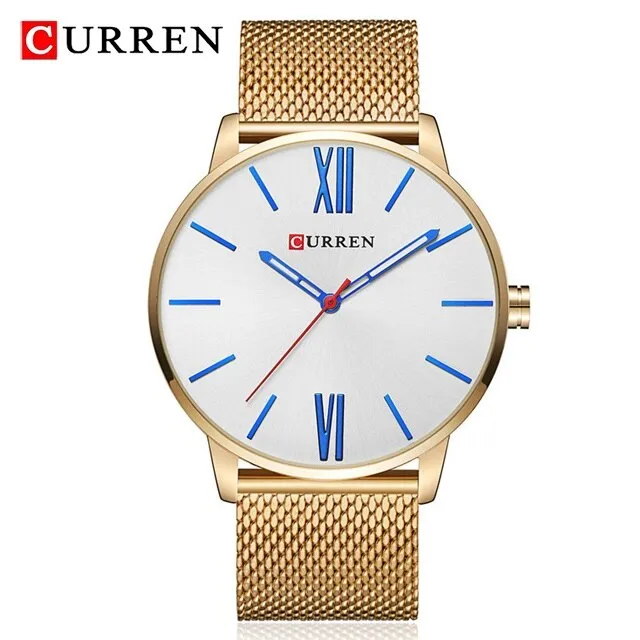 CURREN Fashion Mens Watches Male Top Brand Luxury Quartz Watch Men Casual Slim Waterproof Sport WristWatch Relogio Masculino