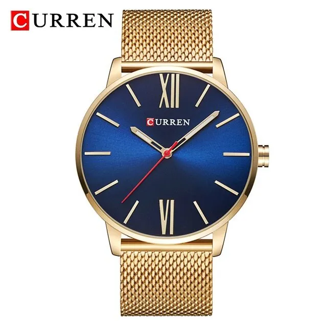 CURREN Fashion Mens Watches Male Top Brand Luxury Quartz Watch Men Casual Slim Waterproof Sport WristWatch Relogio Masculino