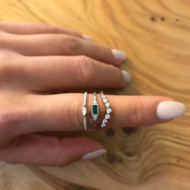 Curved Diamond Band