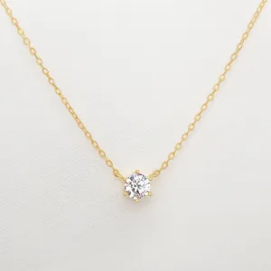 CZ Solitaire Necklace