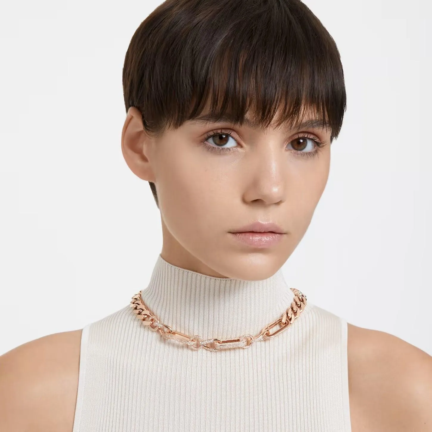 Dextera Link Pavé Necklace