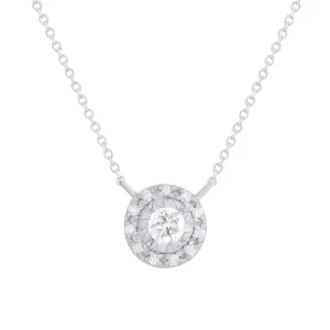 Diamond Illusion Solitaire Neckace