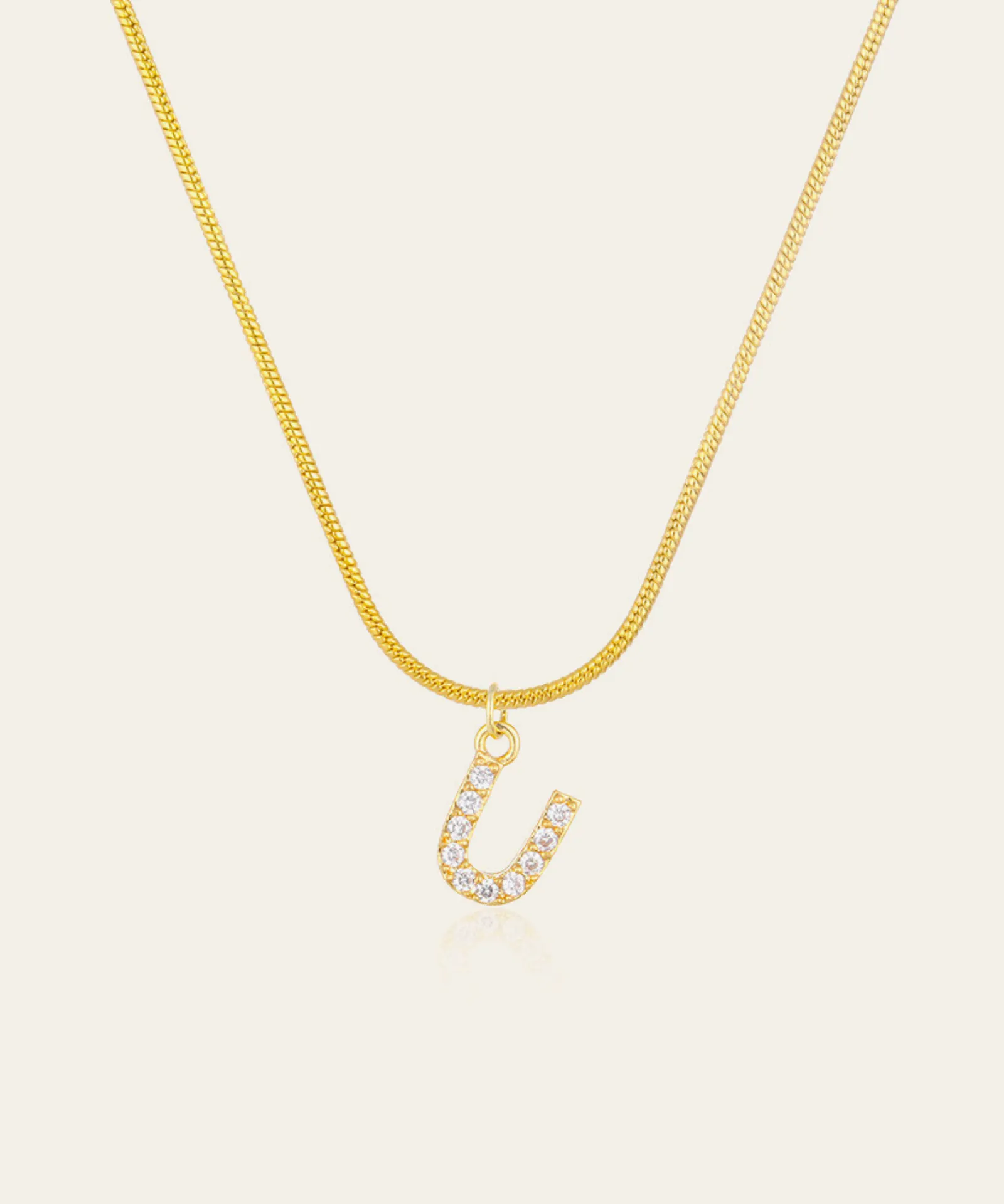 Diamond Initial Necklace