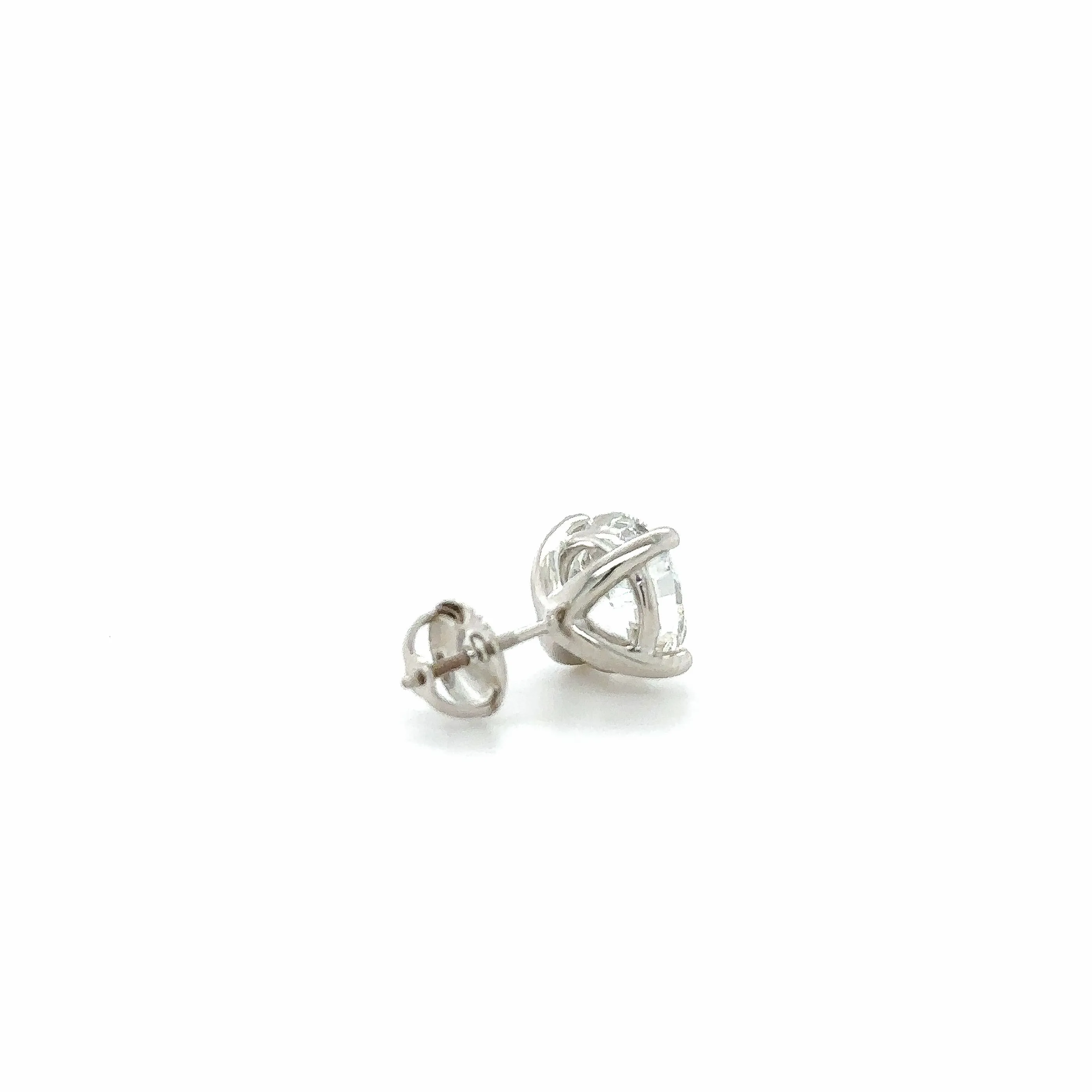 Diamond Solitaire Stud Earrings