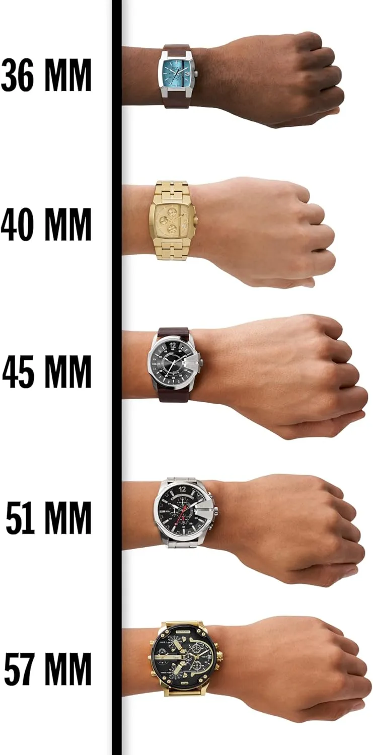 Diesel Double Down White Silicone Men's Watch,
