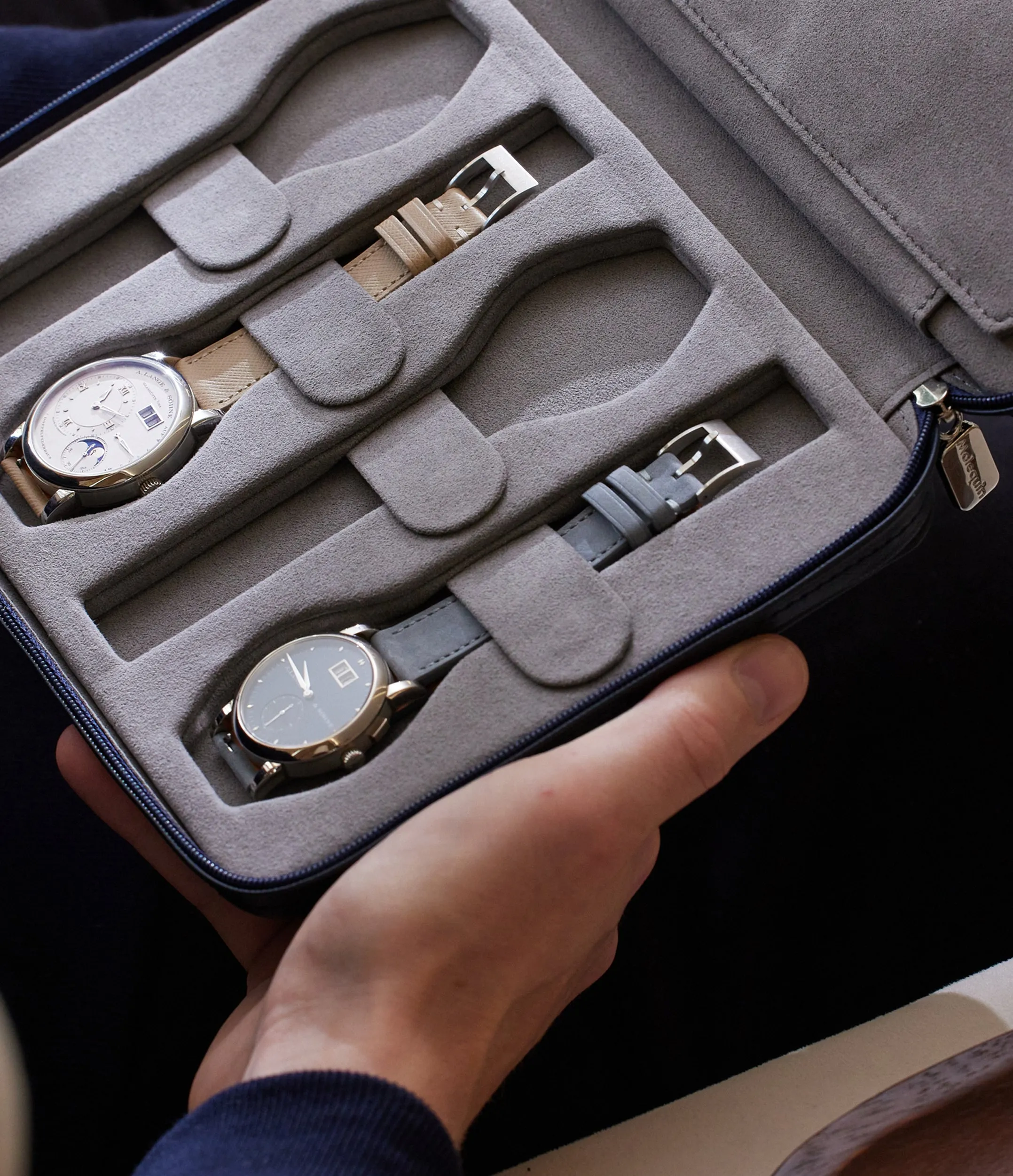 eight-watch folio, saffiano