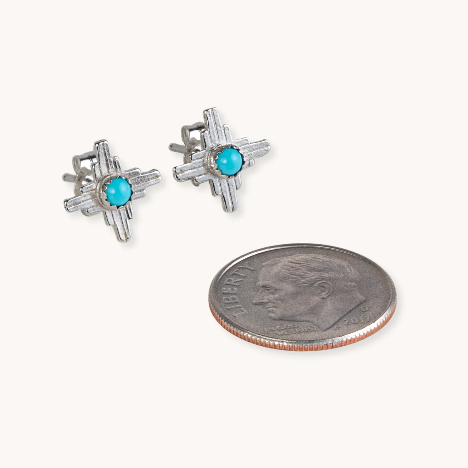 Enchantment: Turquoise Mini Zia Stud Earrings