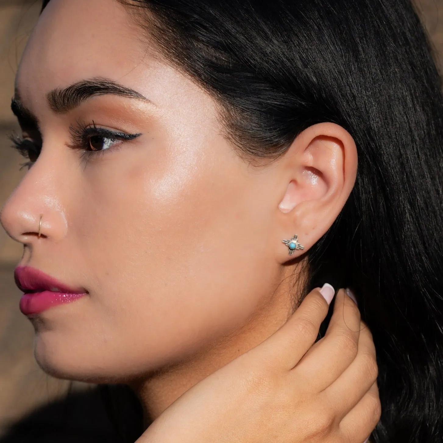 Enchantment: Turquoise Mini Zia Stud Earrings
