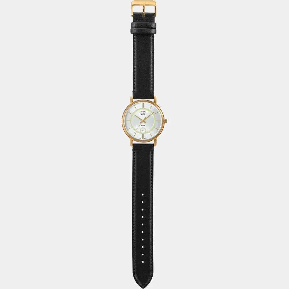 Enticer Men's Analog Leather Watch A2044 - MTP-B120GL-7AVDF