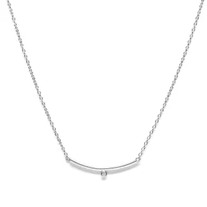 Essential Minimalist Bar Silver Necklace