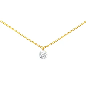 Everyday Diamonds Lustre Drilled Diamond Necklace | 18K Yellow Gold