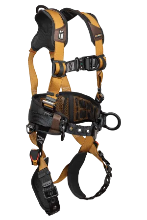 FallTech 7081BFD Advanced ComforTech® Gel 4D Construction Climbing Full Body Harness, Tongue Buckle Leg Adjustment (each)