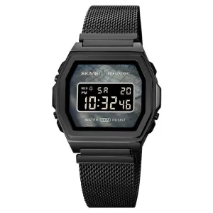 Fashion Cool Multi-function Trend Personality Waterproof Stainless Steel Electronic Watch